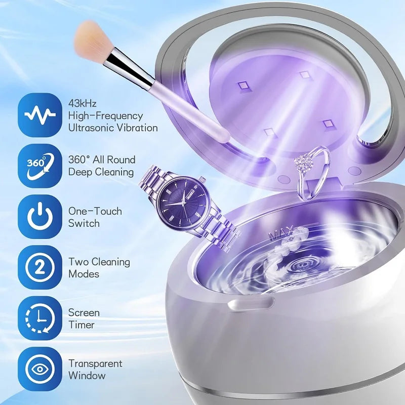 KOREL Ultrasonic Cleaner — Best Value Bundle (2× Cleaners + Free Microfiber Towel)